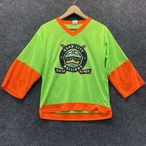 Quad City Mallards Hockey Jersey Minor League Green Retro